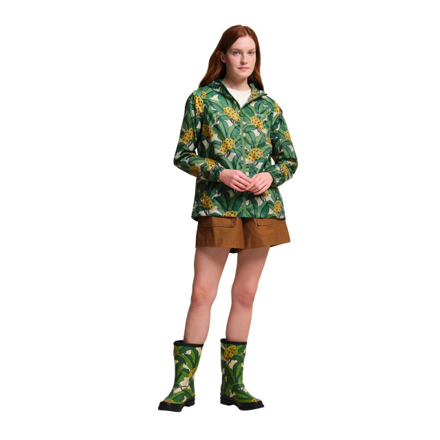 Regatta Dames orla kiely tropical floral packaway waterdichte jas UTRG10679_green large