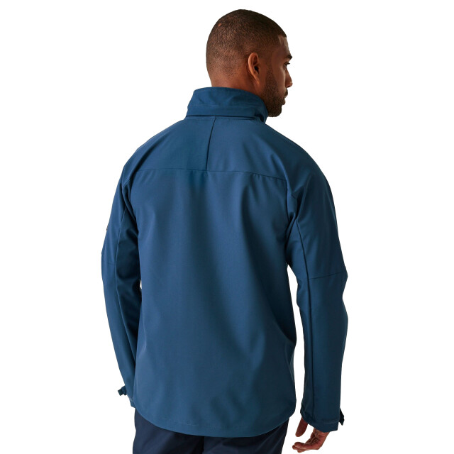 Regatta Heren arana waterdichte soft shell jas UTRG10665_moonlightdenimtangerinetango large