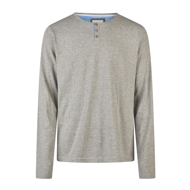 Phil & Co Heren pyjama set lang grijs/blauw gestreept PH-521-02 large