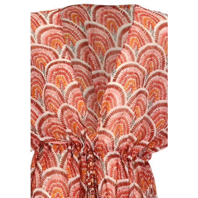 Sarlini Dames tuniek strandjurk polyester earth rood 000423-00024 large