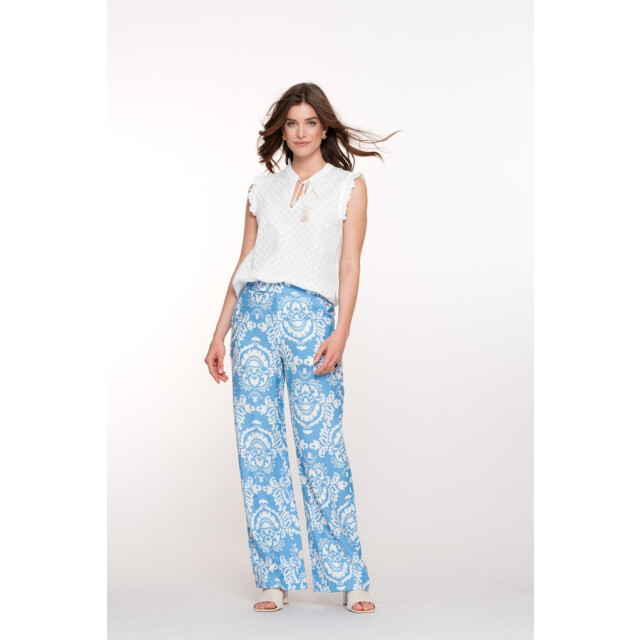 Geisha pants bi color 51371-26 600 light blue 06541.210.0013 large