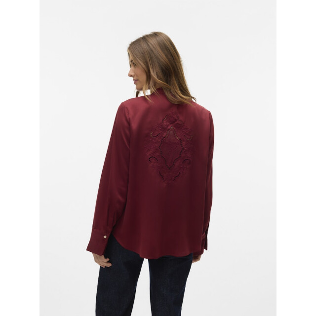 Vero Moda vmelenor ls emb top wvn ga 10329485 syrah 06615.680.0026 large