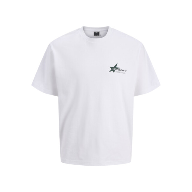 Jack & Jones jcoathletico graphic tee ss cn ss25 12285727 bright white big back print 05011.100.0282 large