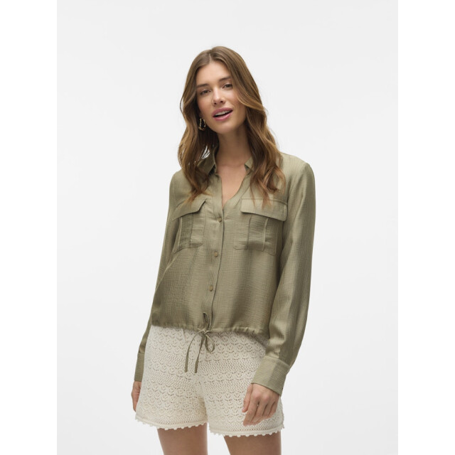 Vero Moda vmtoma ls tie shirt wvn 10329452 mermaid 06615.315.0008 large