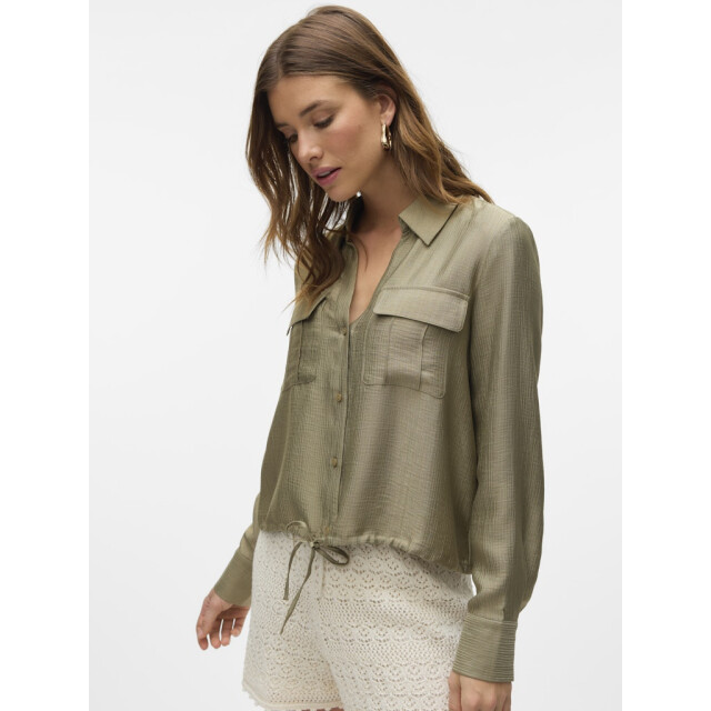 Vero Moda vmtoma ls tie shirt wvn 10329452 mermaid 06615.315.0008 large