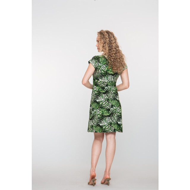 Geisha dress v-neck short aop 57366-60 june 530 pr.08 06313.500.0025 large