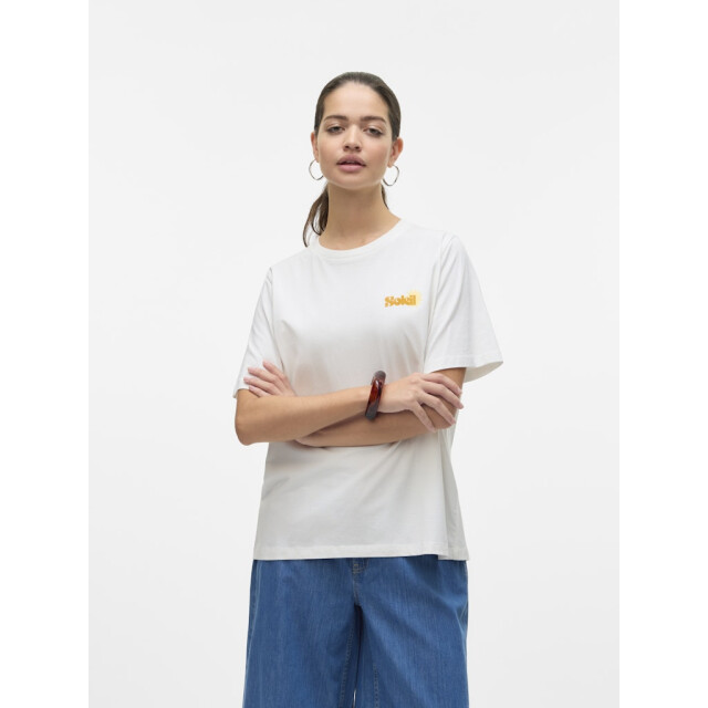 Vero Moda vmdoris caty ss top box jrs ga 10329468 snow white 06011.112.0206 large