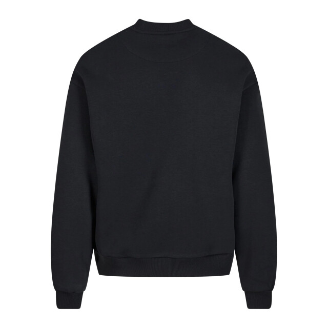 Urban Classics Heren pluizige ronde hals trui UTTN1664_black large