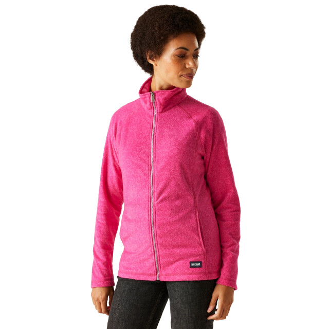 Dare2b Dames mayse full zip fleecejack UTRG11073_pinkfusionmarl large
