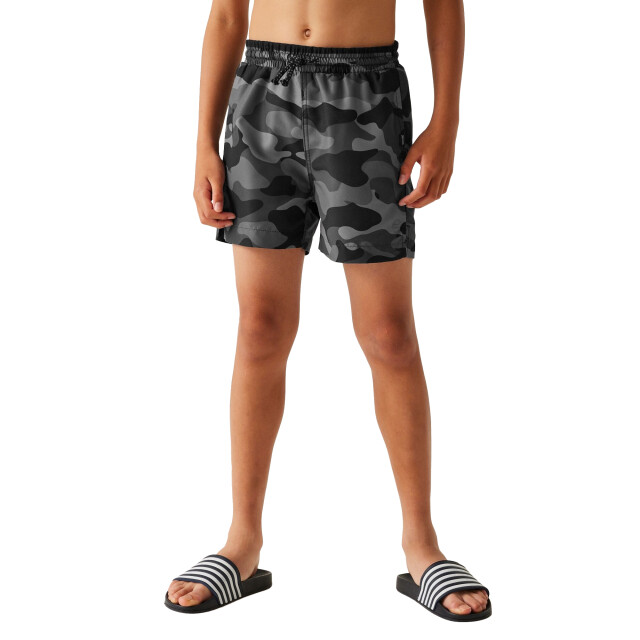 Regatta Skander iii camouflage zwemshort kinderen/kinderen UTRG10903_greyblack large