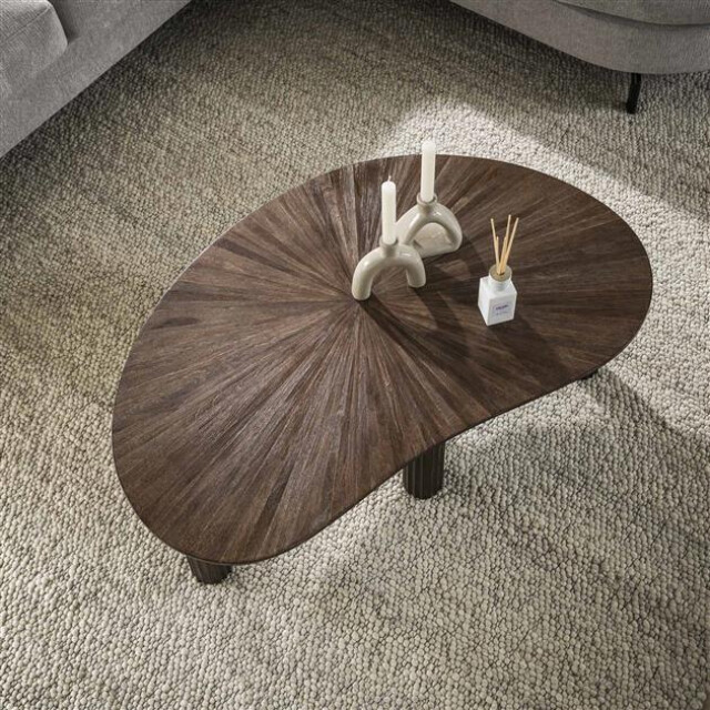 Hoyz salontafel 110cm niervormig maya teak teak rust brown 3185968 large