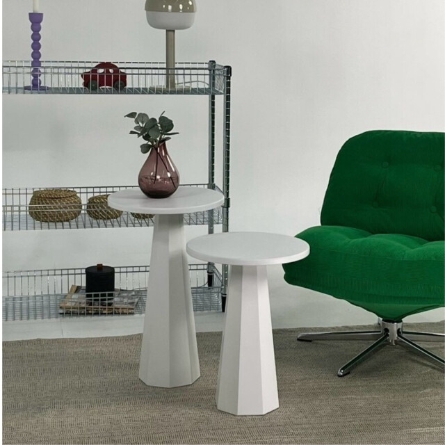 CaliCosy Set van 2 ronde salontafels h47 / h57 cm lilyum 3215905 large
