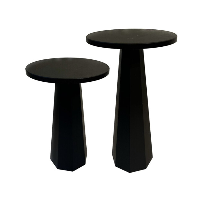 CaliCosy Set van 2 ronde salontafels h47 / h57 cm lilyum 3215904 large
