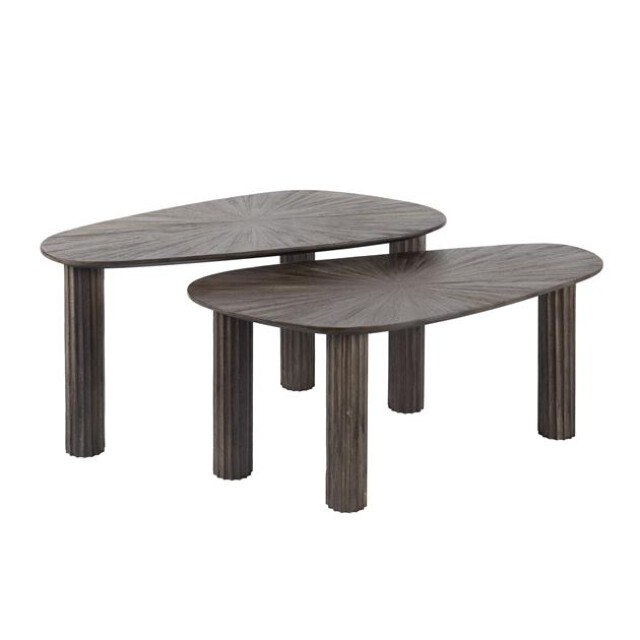 Hoyz salontafel hoekvormig maya teak teak rust brown set van 2 3185962 large