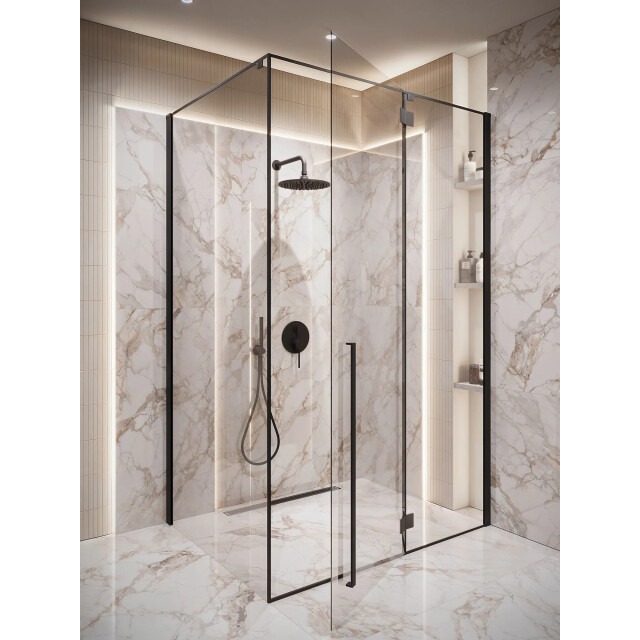 Badplaats Douchecabine vancouver 90 x 120 x 190 cm zwart met veiligheids - 3213319 large