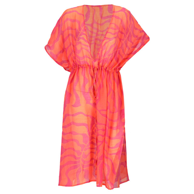 Sarlini Dames tuniek strandjurk polyester coral/oranje 000423-00025 large