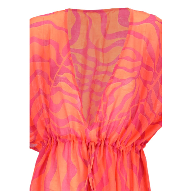 Sarlini Dames tuniek strandjurk polyester coral/oranje 000423-00025 large