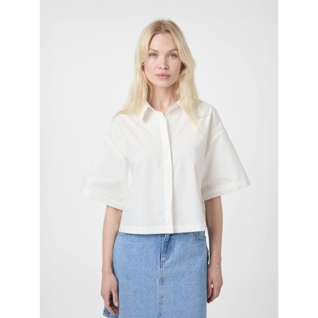 Neo Noir jasie poplin stone shirt 165711 120 white 06613.100.0015 large