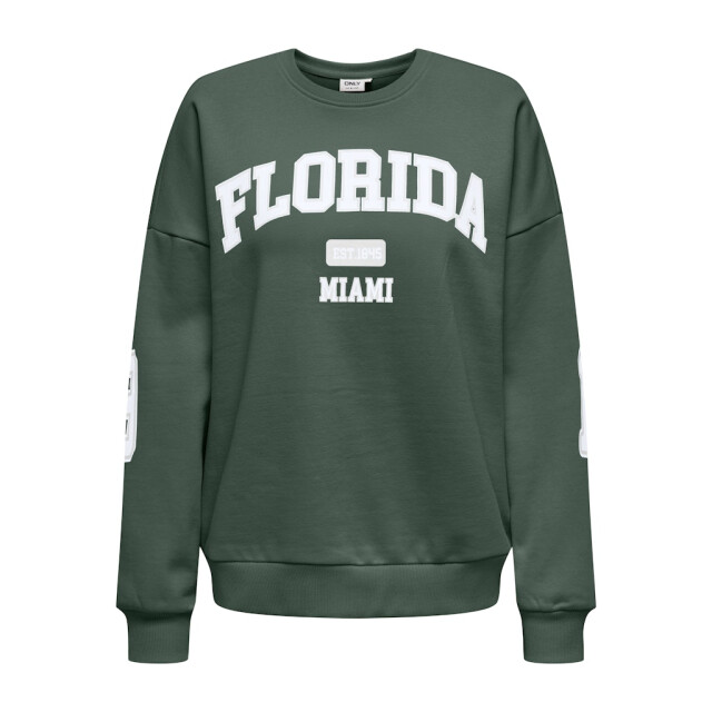 Only onlvictory l/s o-neck fit swt 15362900 pineneedle 06721.369.0003 large