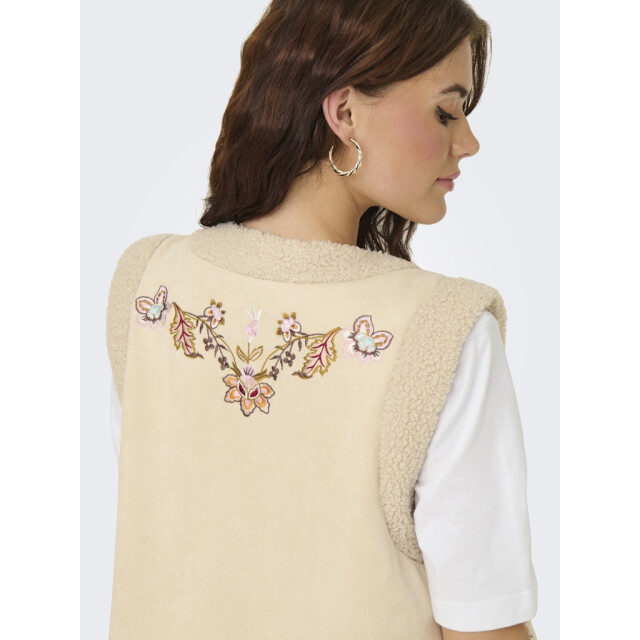 Only onlfrida flower emb. waistcoat cs o 15324172 multi color flower 06226.938.0004 large