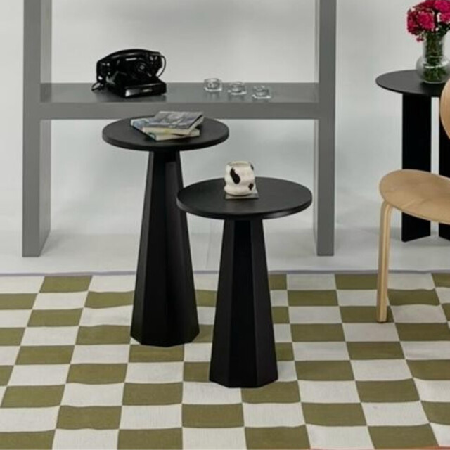 CaliCosy Set van 2 ronde salontafels h47 / h57 cm lilyum 3215904 large