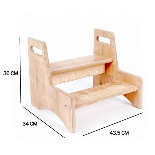 CaliCosy Kinderkruk in eiken decor h36 cm mael 3215903 large