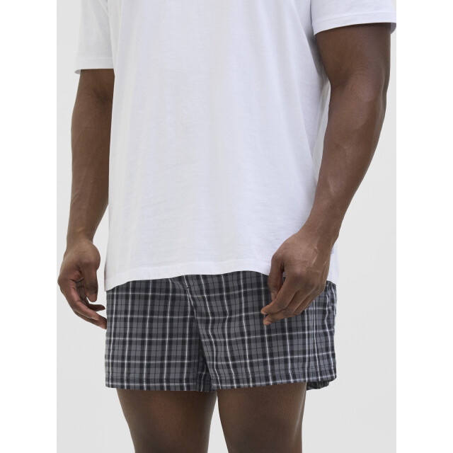 Jack & Jones Heren wijde boxershorts geweven katoen jacmilano 3-pack zwart/grijs 12282286-Black large