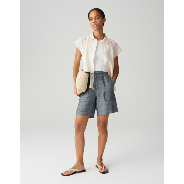 Opus melane shorts linen 105613218100 melane shorts 60020 coal 06902.211.0189 large