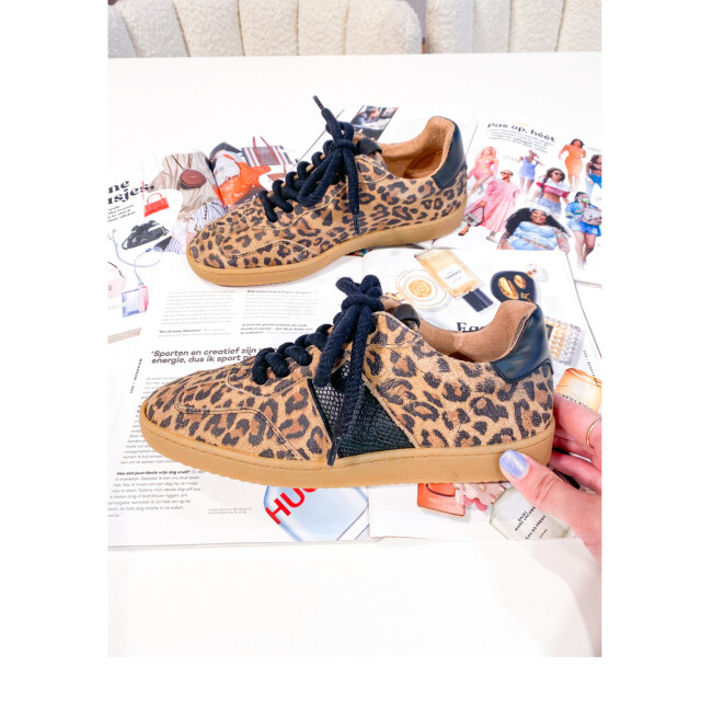 DWRS Label poona sneakers panterprint lage sneakers dames B11456-09 8258 large