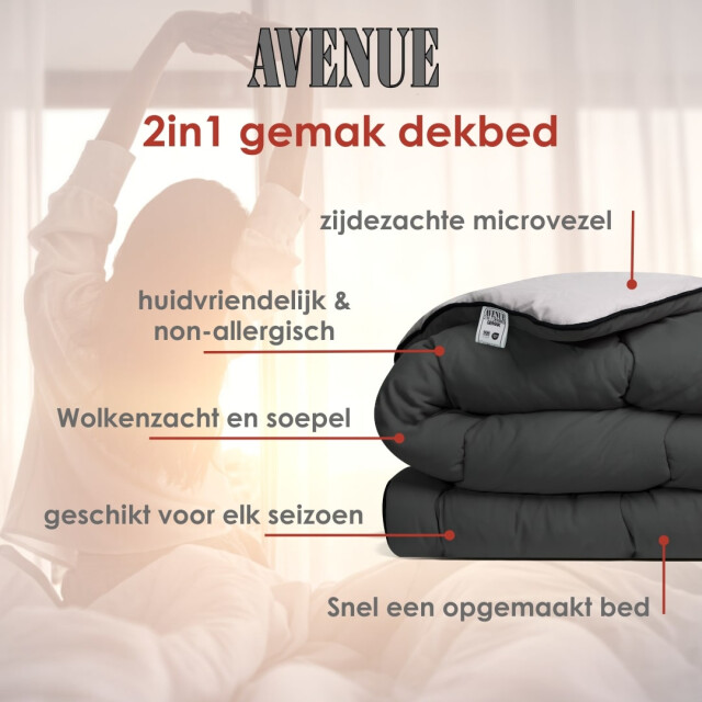Avenue luxe en makkelijk dekbed zonder overtrek – hoesloos lits-jumeaux dekbed 3205533 large