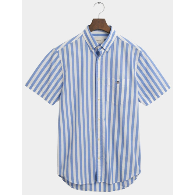 Gant Casual hemd korte mouw reg classic poplin stripe ss 3250142/419 199065 large