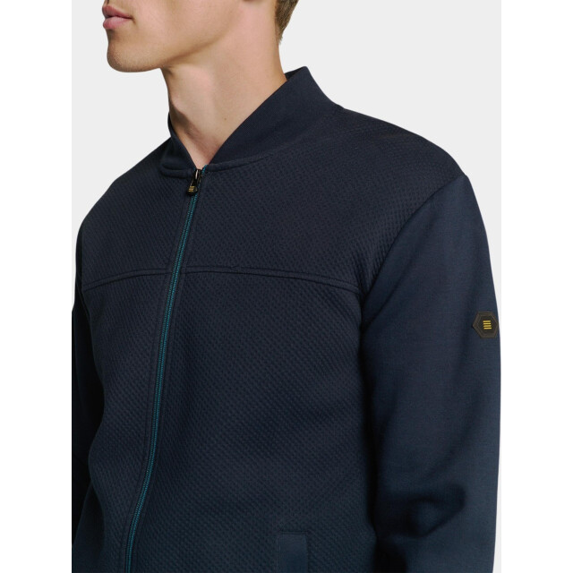 No Excess Vest sweater full zipper jacquard 27100119/096 198957 large