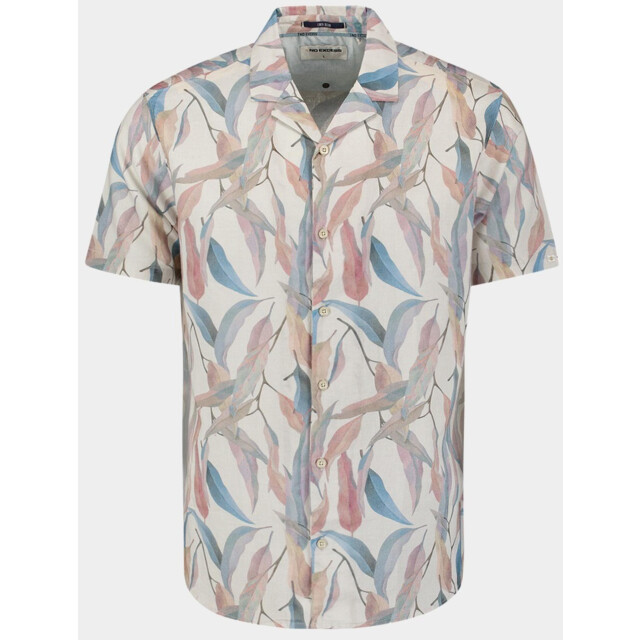 No Excess Casual hemd korte mouw shirt short sleeve revers col 28460445/015 198975 large