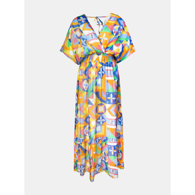 Mucho Gusto ® jurk piemonte kleurrijke retro tegels MUCHO GUSTO® Jurk Piemonte Kleurrijke Retro Tegels large