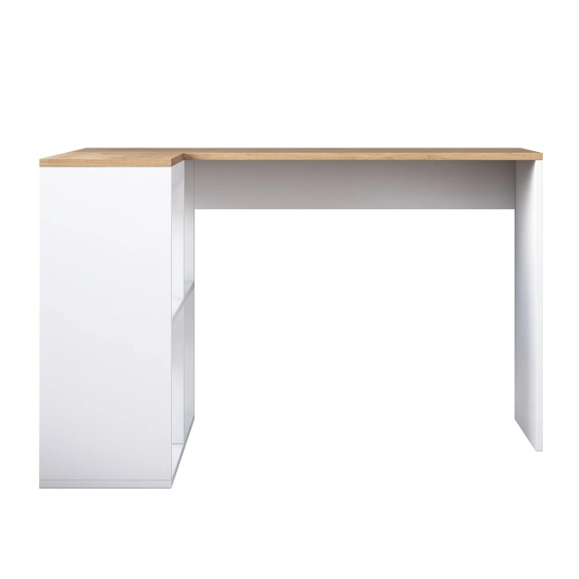 CaliCosy Hoekbureau in eiken- en witdecor l120 cm cassie 3220747 large