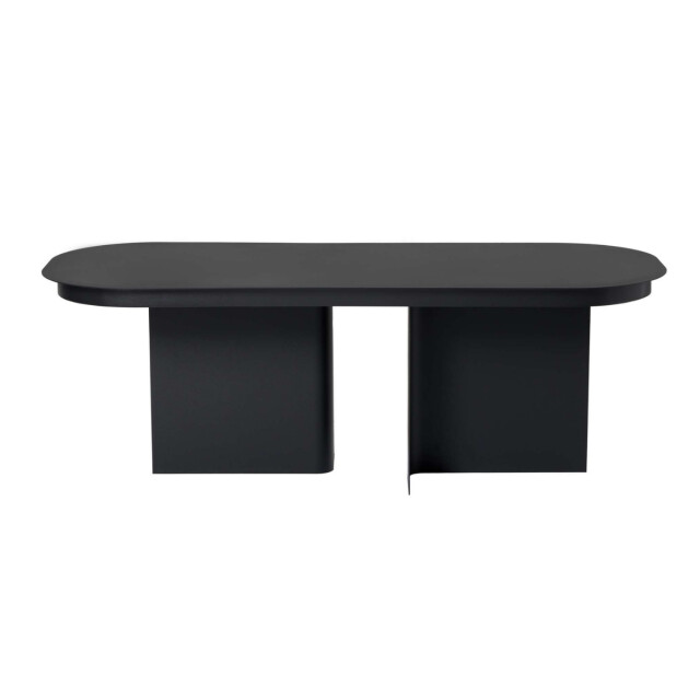 CaliCosy Salontafel met afgerond blad en 2 poten l120 cm alma 3220770 large