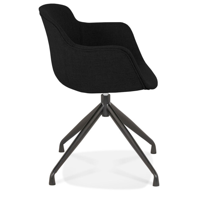 Alterego Design stoel met armleuningen swan 59x54x80 cm 3190743 large