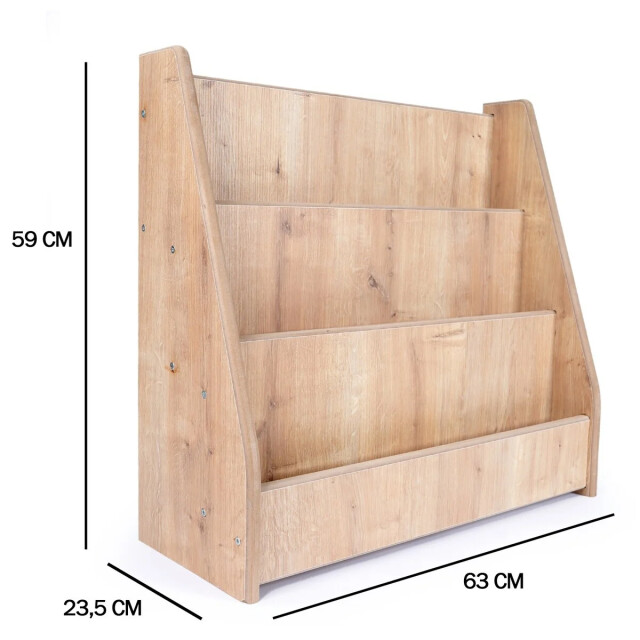 CaliCosy Kinderboekenkast in eiken decor h59 cm mael 3218112 large