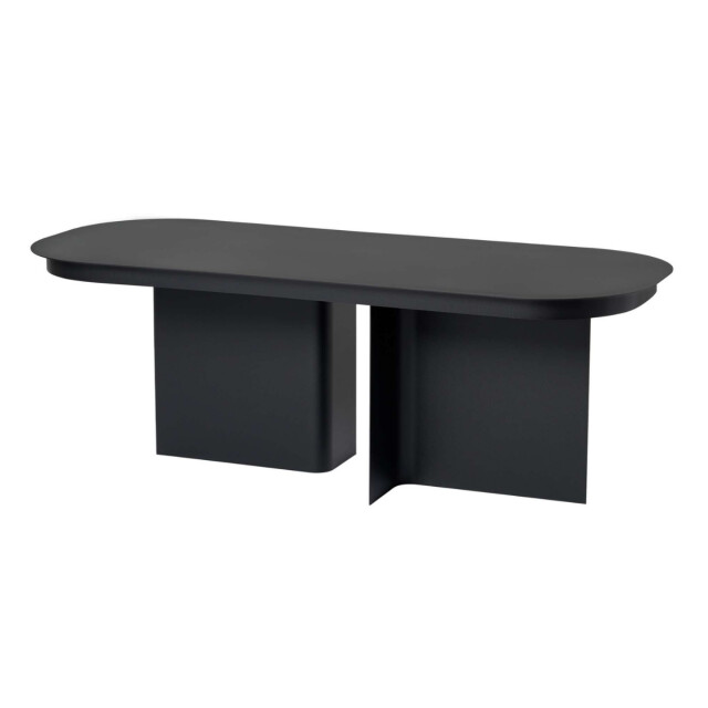 CaliCosy Salontafel met afgerond blad en 2 poten l120 cm alma 3220770 large