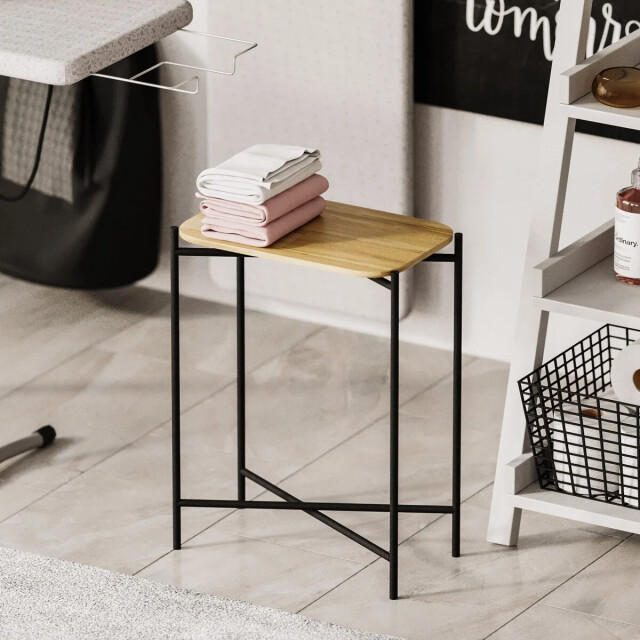 CaliCosy Rechthoekige bijzettafel met metalen poten h56 cm jamie 3220692 large