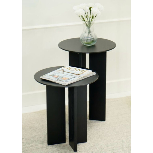 CaliCosy Set van 2 ronde salontafels h45 / h55 cm leo 3220684 large