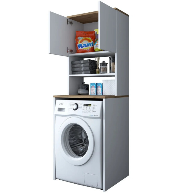 CaliCosy Wasmachinerek met 2 planken en 2 deuren h183,6 cm june 3220745 large