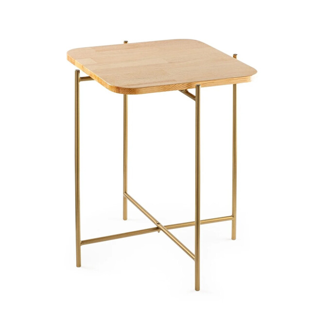 CaliCosy Vierkante bijzettafel met metalen poten h56 cm jamie 3220699 large