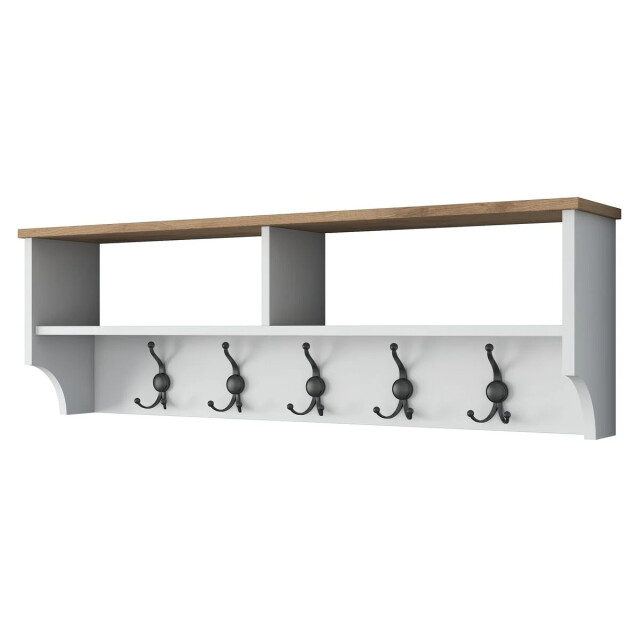 CaliCosy Kapstok met 2 vakken en 5 haken l120 cm brooke 3220765 large