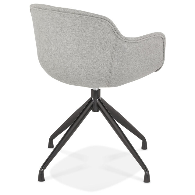 Alterego Design stoel met armleuningen swan 59x54x80 cm 3190742 large