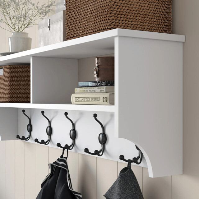 CaliCosy Kapstok met 2 vakken en 5 haken l120 cm brooke 3220767 large
