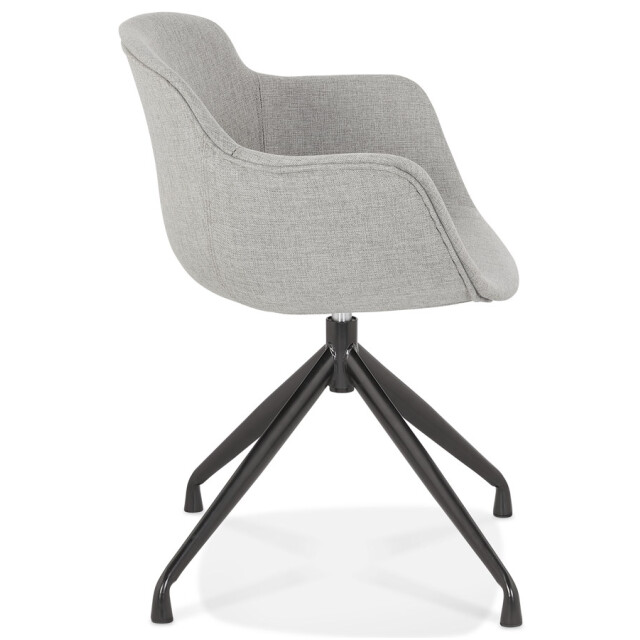 Alterego Design stoel met armleuningen swan 59x54x80 cm 3190742 large