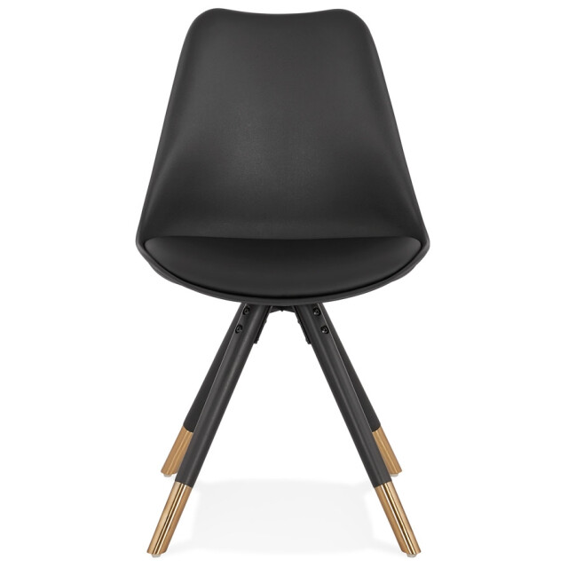 Alterego Zwarte stoel radio 48x56x82 cm 3191318 large