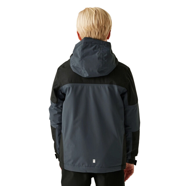 Regatta Kinderen/kinderen beamz iv waterdichte jas UTRG11211_sealgreyblack large
