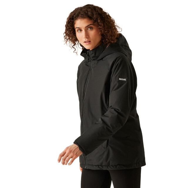 Regatta Dames wentwood ix 3 in 1 waterdichte jas UTRG11242_blackwarmtaupe large